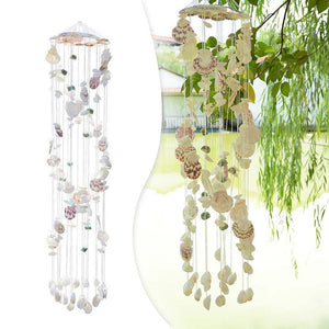 Garden Outdoor Wind Chimes Home Decoration Mediterranean Wind Dreamcatcher Gift Natural Shell Wind Chimes