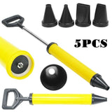 5 Cement Caulking Gun Pointing Brick Grout Mortar Nozzles Caulking Gun Hand Tool Set Aiming Mortar Sprayer Drill Bit Tool Set