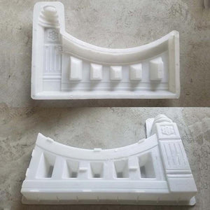 61x41x6cm Decor Garden Pool Building Concrete Mold Fence Hollow Plastic Brick Mould White Antique Courtyard Lawn Cement Mold