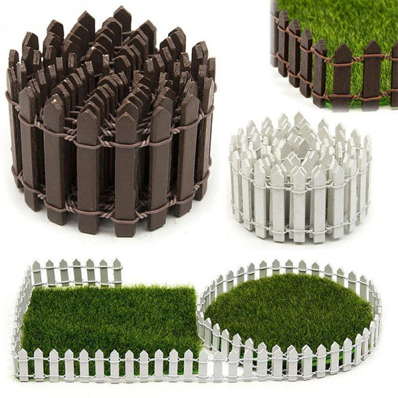 Mini Garden DIY Dollhouse Shadow box Scene Wood And Iron Micro-Landscape Fence For Garden Dollhouse Shadow box Scene #22